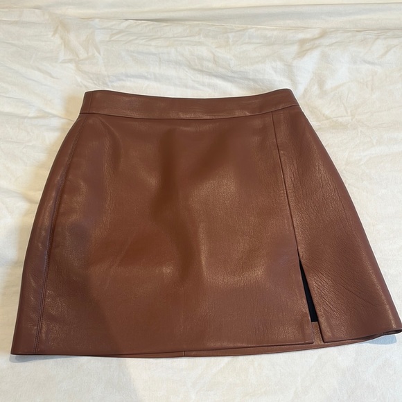 Wilfred Dresses & Skirts - ARITZIA WILFRED PATIO MINI SKIRT IN BROWN